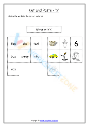 cut and paste beginning sounds worksheets 24