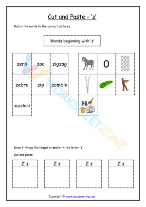 cut and paste beginning sounds worksheets 26