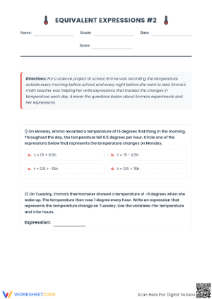 6.EE.A.4 Worksheet: Equivalent Expressions — Grade 6 Ready