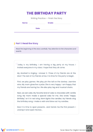 Narrative Writing Worksheet | Grade 4-7 Essential