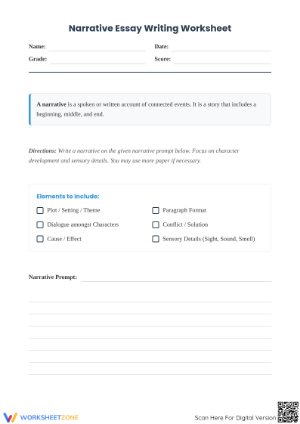 Narrative Essay Writing Guide | Grade 4-7 Essential