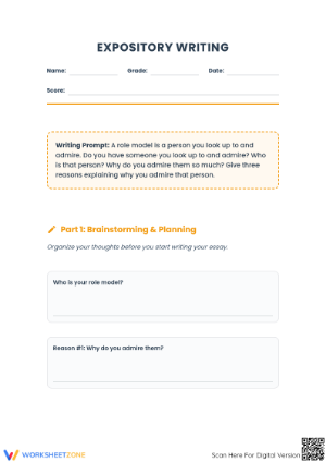 Expository Writing Worksheet | Grade 4-7 Essential