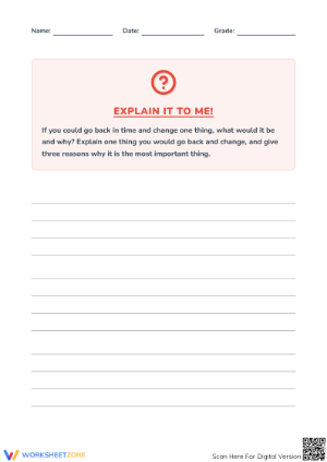 Expository Writing Worksheet | Grade 5 Printable