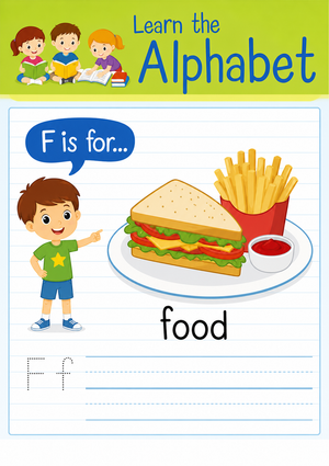 Letter F Beginning Sound Worksheet | Essential Grade K-1