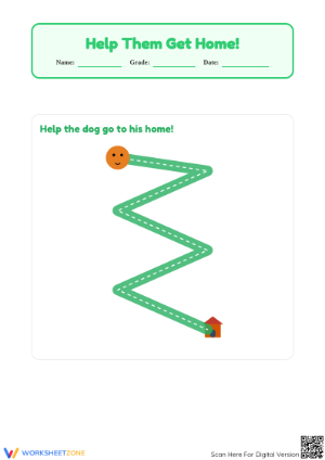 Essential Pencil Control Tracing Worksheet | Grade K