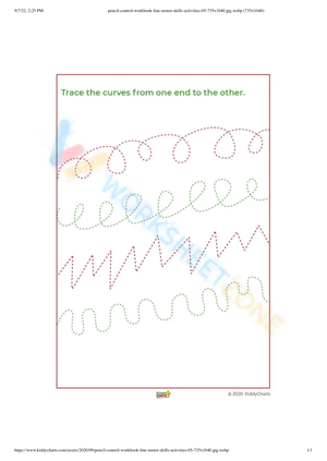 fine motor skills pencil control worksheets 9