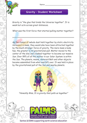 Gravity – Student Worksheet