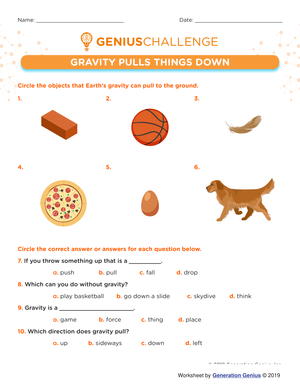 Gravity Pulls Things Down | Essential Grade 5 Science