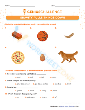 GRAVITY PULLS THINGS DOWN