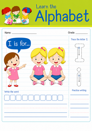 Letter I Beginning Sound Worksheet | Grade K-2 Essential