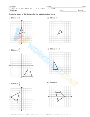 Infinite Algebra 2 - Dilations