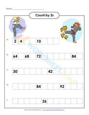 Karate - count by 2s