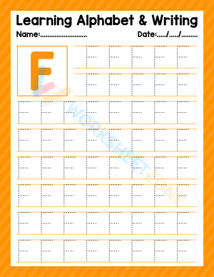 Learn and write letter F