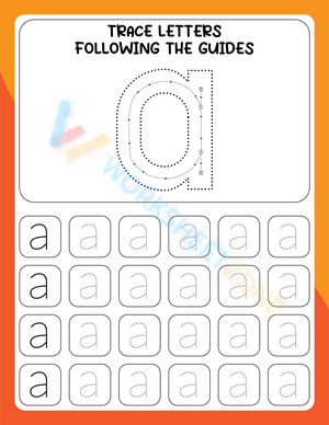 Grade K Letter A Tracing — Printable No-Prep Worksheet