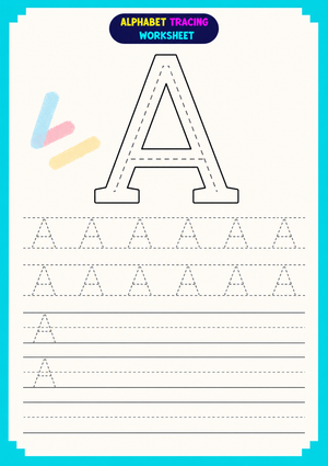Printable Letter A Tracing Worksheet | Grade K ELA