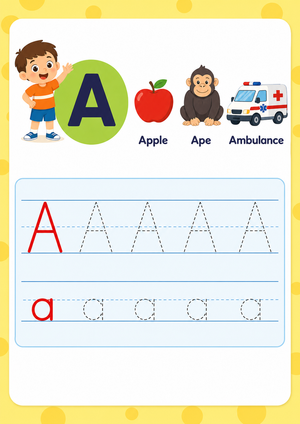 Grade K Letter A Sounds — Printable No-Prep Worksheet