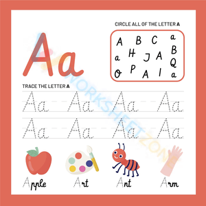 letter a beginning sound worksheets 34