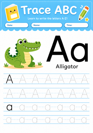 Printable Letter A Tracing Worksheet | Grade K ELA