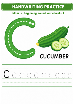 Essential Letter C Beginning Sound Worksheet | Grade K-1