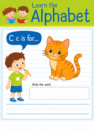 Letter C Beginning Sound Worksheet | Grade K-2 Essential