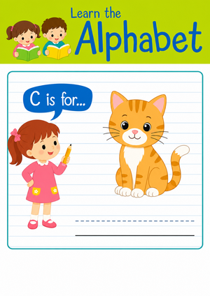 Letter C Beginning Sound Worksheet | Essential Phonics