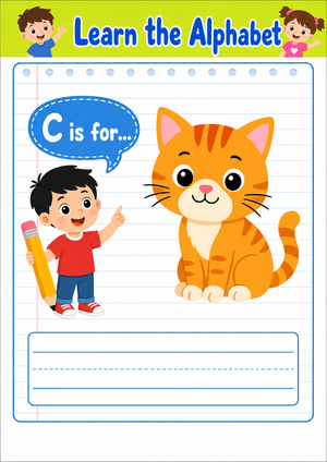 Printable Letter C Beginning Sound Worksheet