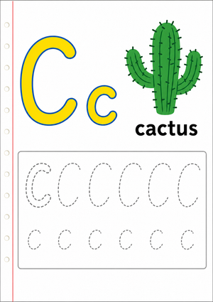 Letter C Beginning Sound Printable Worksheet | Grade K