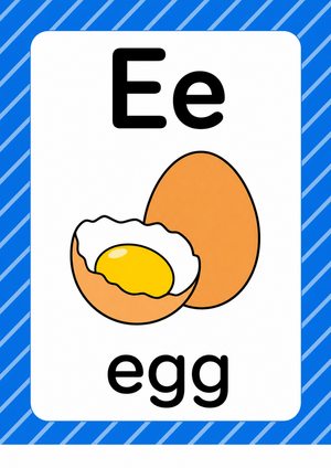 Grade K Letter E Sound — Printable No-Prep Worksheet