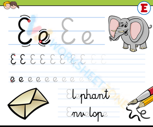 letter e beginning sound worksheets 19