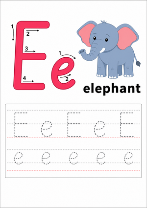 Letter E Beginning Sound Worksheet | Essential Grade K