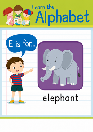 Letter E Beginning Sound Worksheet | Grade K-2 Essential