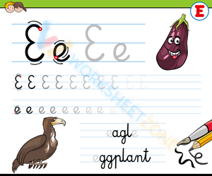 letter e beginning sound worksheets 34