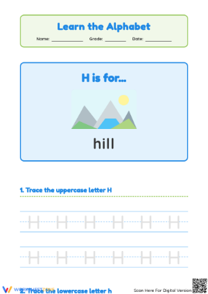 Letter H Beginning Sound Worksheet | Essential Grade K-1