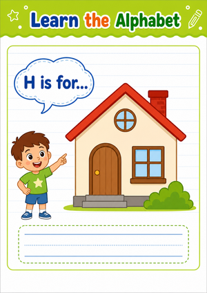 Essential Letter H Beginning Sound Worksheet | Grade K-2