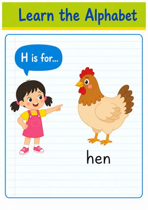 Printable Letter H Beginning Sound Worksheet