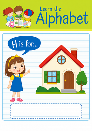 Printable Letter H Beginning Sound Worksheet | Grade K