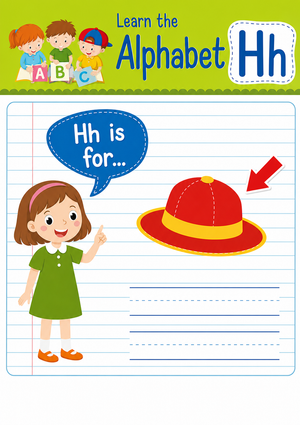 Printable Letter H Beginning Sound Worksheet | Grade K