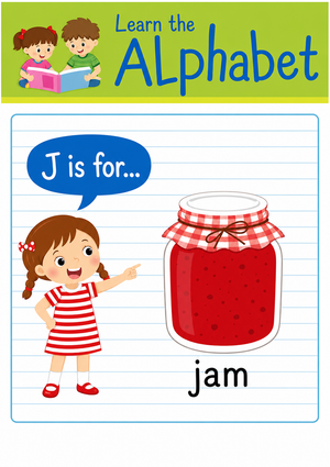 Grade K Letter J Sound — Printable No-Prep Worksheet