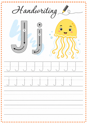 Printable Letter J Handwriting Worksheet | Kindergarten