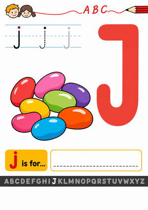 Essential Letter J Beginning Sound Worksheet | Grade K
