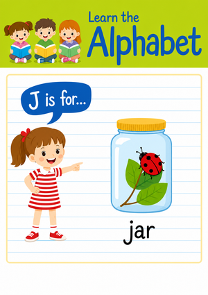 Letter J Beginning Sound — Printable No-Prep Worksheet
