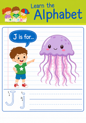 Printable Letter J Beginning Sound Worksheet | Grade K