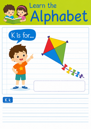 Grade K Letter K Sound — Printable No-Prep Worksheet
