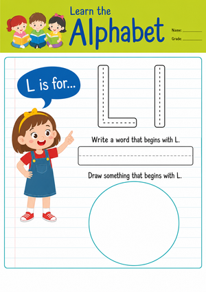 Essential Letter L Beginning Sound Worksheet | Grade K-1