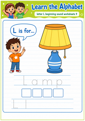 Letter L Beginning Sound Worksheet | Grade K-2 Essential
