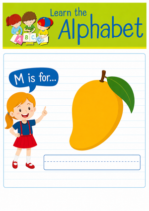Grade K Letter M Sound — Printable No-Prep Worksheet