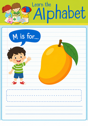 Letter M Beginning Sound Printable Worksheet | Grade K