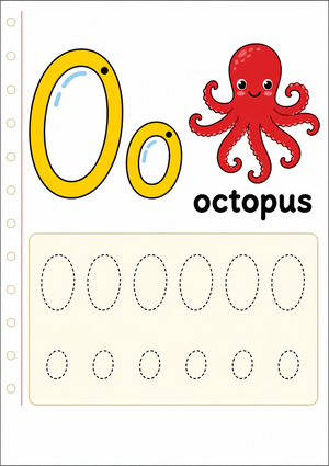 Printable Letter O Beginning Sound & Tracing Worksheet