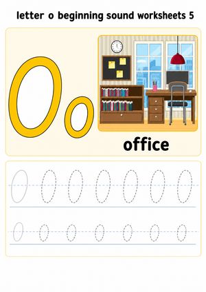 Printable Letter O Beginning Sound Worksheet | Grade K