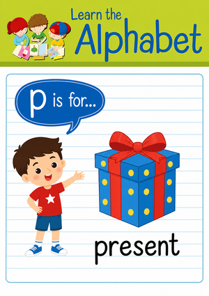Grade K Letter P Sound — Printable No-Prep Worksheet